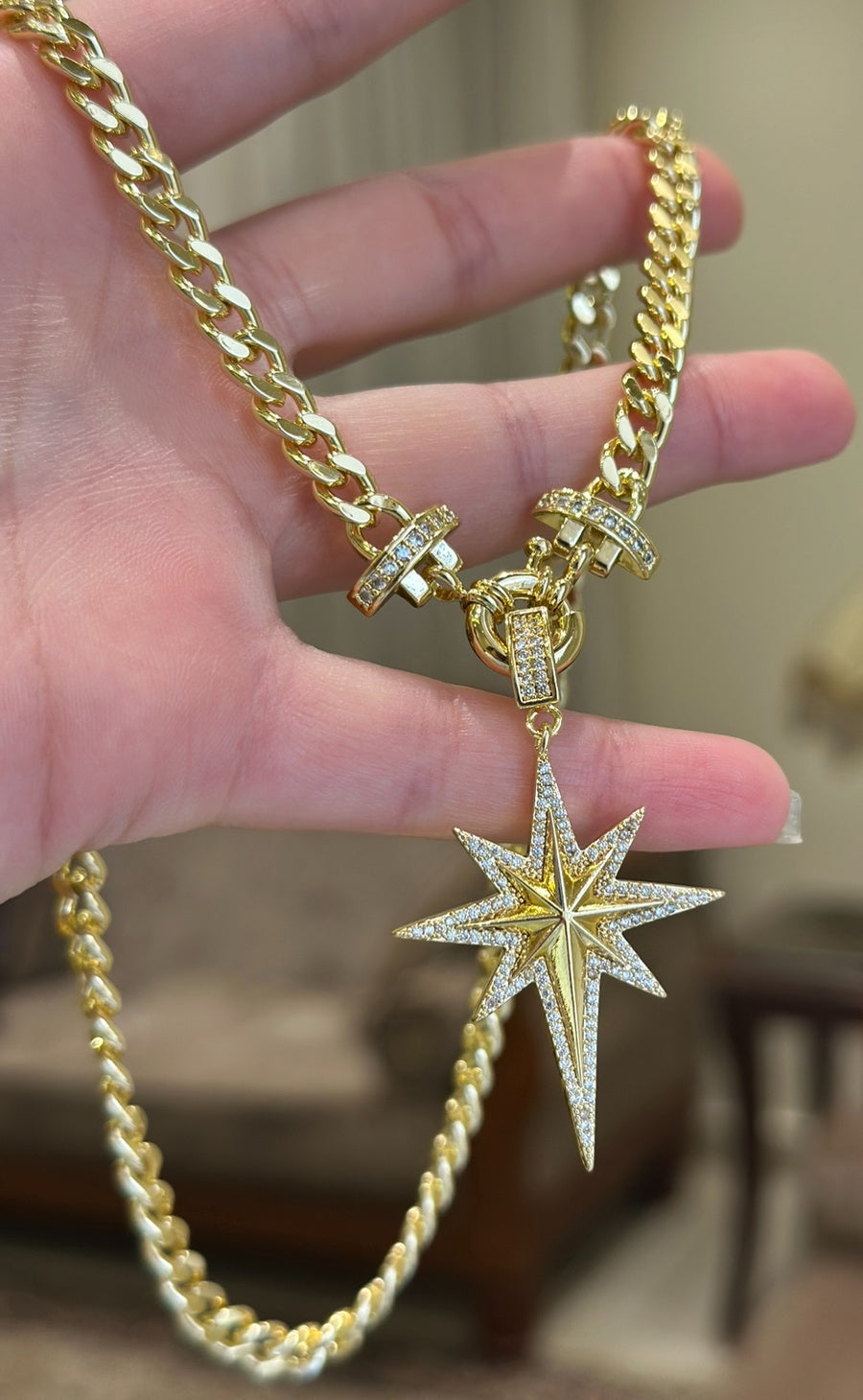 North Star Cuban Necklace