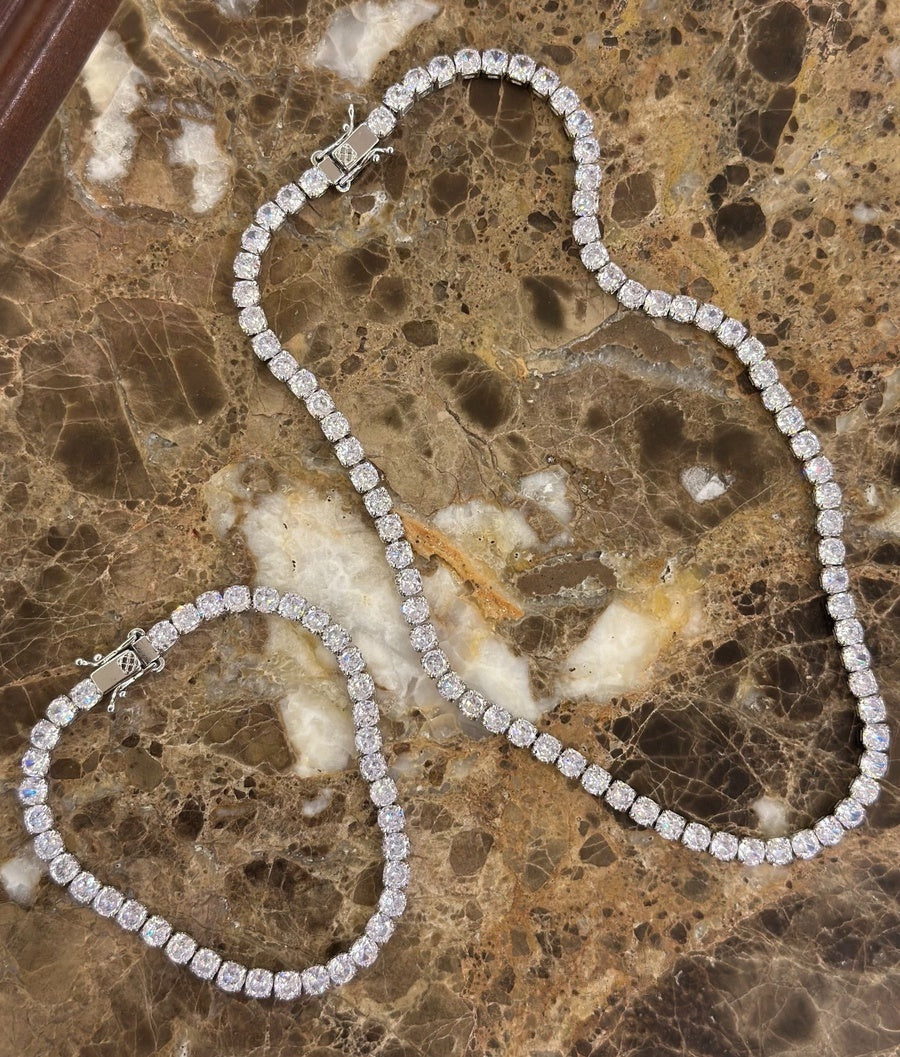 Tennis Set — Necklace & Bracelet