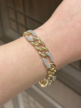 Alternating Pavé Link Bracelet