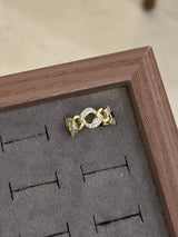 Pavé Chain Link Ring