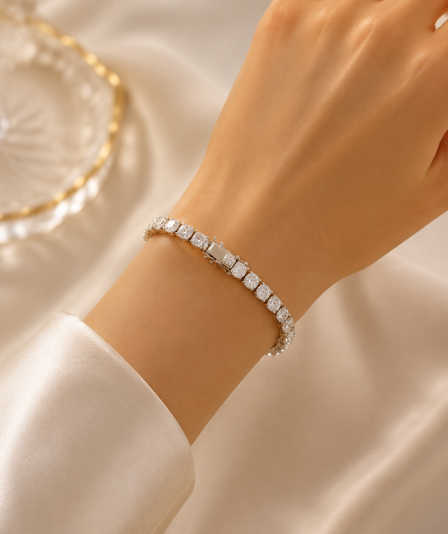 Silver Tennis Bracelet