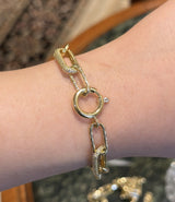 Pavé Paperclip Bracelet