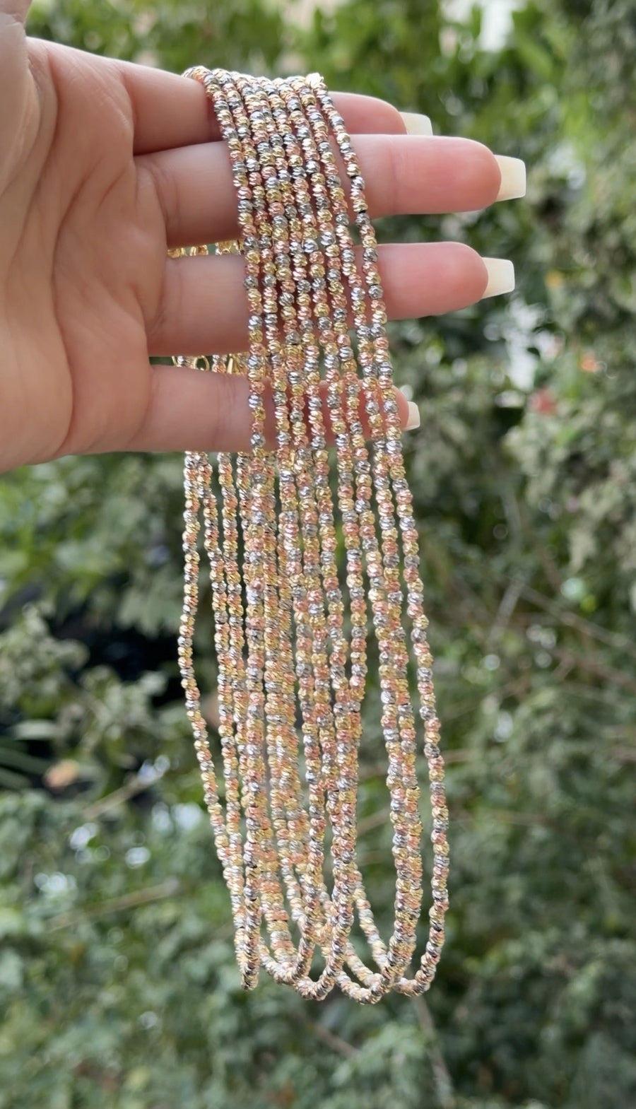 Mixed Crystal Bead Necklace
