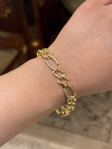 Pavé Figaro Link Bracelet